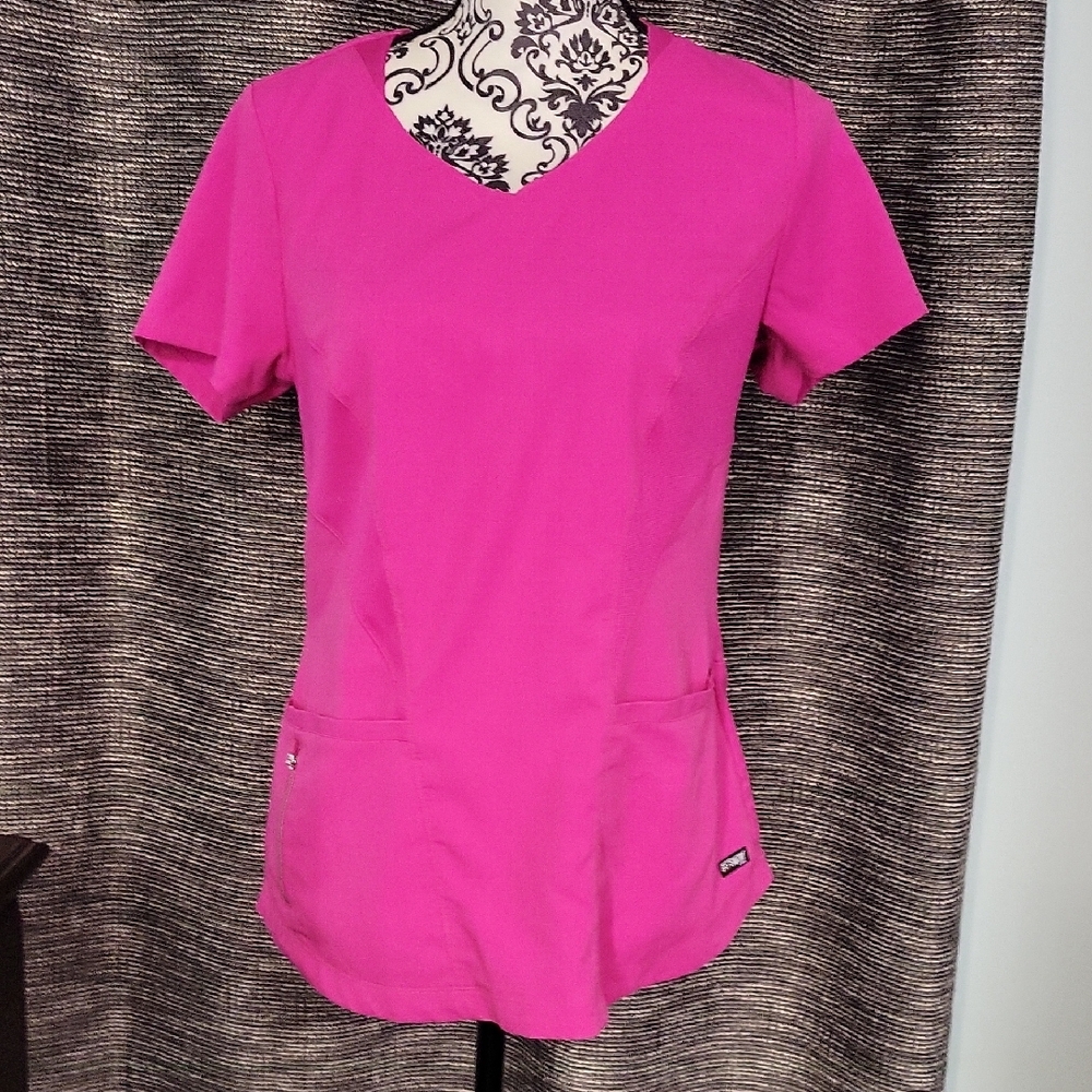 Grey's Anatomy Pink Small Scrub Top